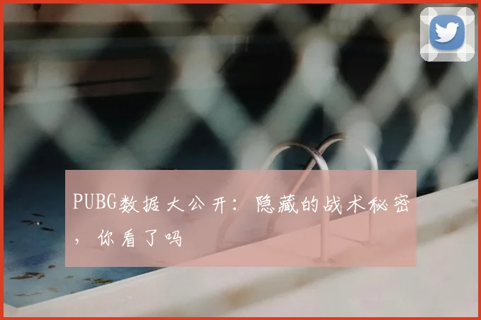 PUBG数据大公开：隐藏的战术秘密，你看了吗