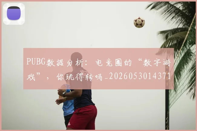 PUBG数据分析：电竞圈的“数字游戏”，你玩得转吗_20260530143714